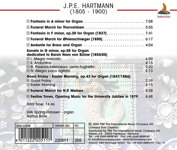 J.P.E. Hartmann (1805-1900): Organ Works