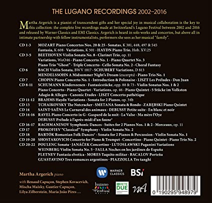 MARTHA ARGERICH- The Lugano Recordings: Legendary Live Performances (22CDs)