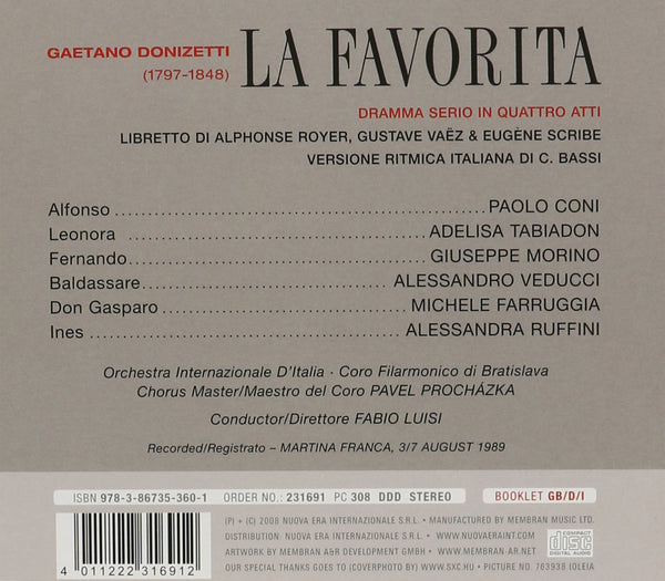 Donizetti: LA FAVORITA