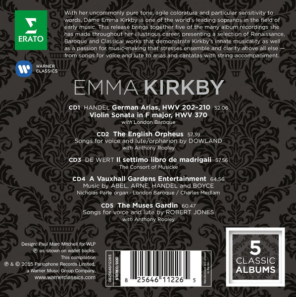 Emma Kirkby - 5 Classic Albums (5CDs)