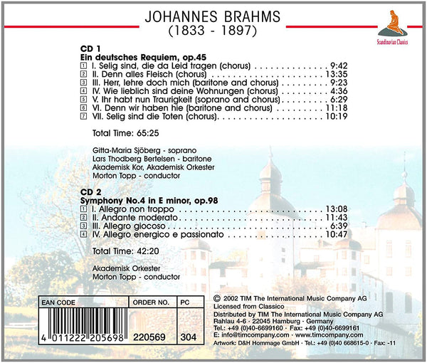 Brahms: Requiem. Symphony No.2