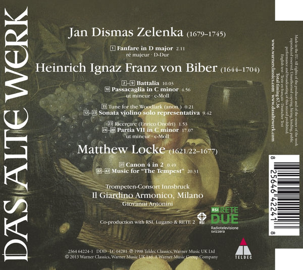 Locke: Music For The Tempest/ Biber: Battalia