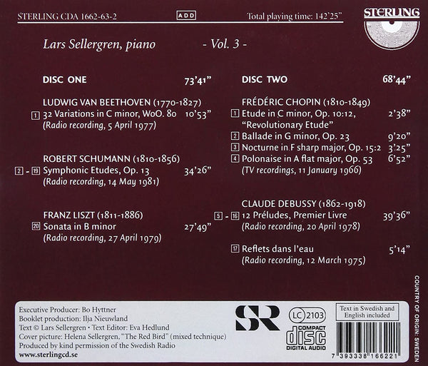 Lars Sellergren Plays Chopin, Liszt, Debussy, Beethoven & Schumann