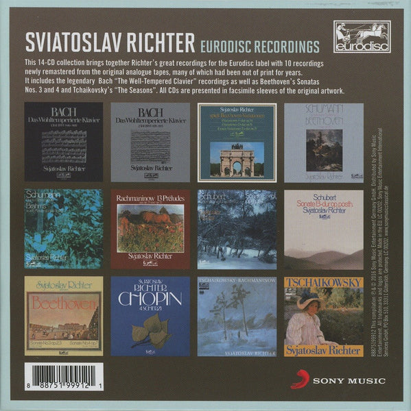 SVIATOSLAV RICHTER - Eurodisc Recordings