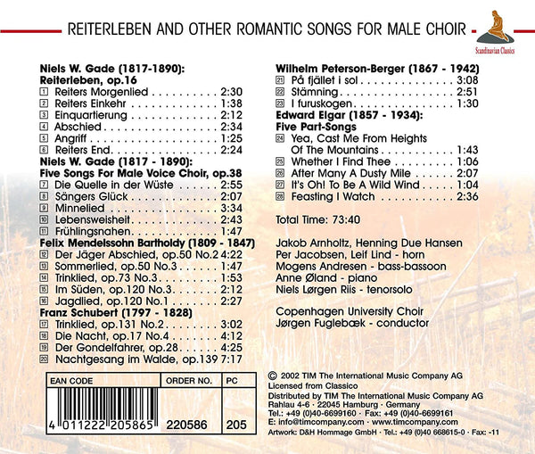 Reiterleben & Other Romantic Songs for Male Choir