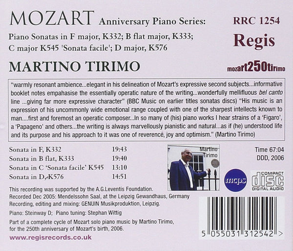 Mozart: Piano Sonatas, K332, K333, K545 & K576