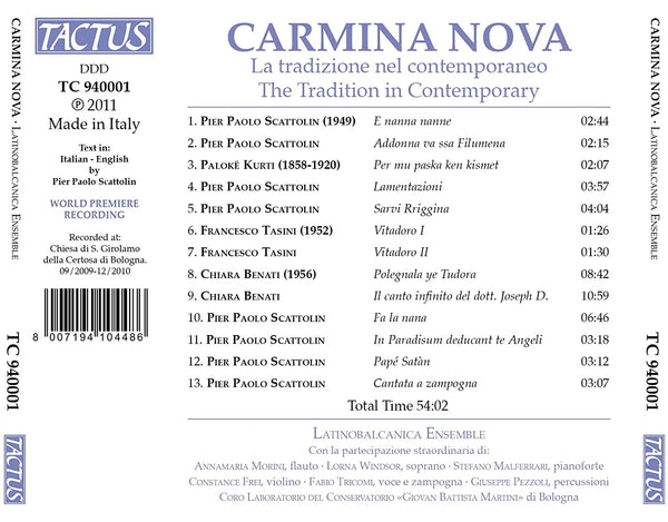Carmina Nova - The Tradition in Contemporary