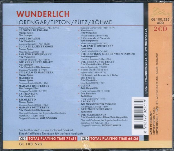 Fritz Wunderlich in Concert, Munich 1965 & 1966