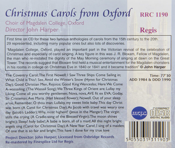 Carols from Oxford Victorian & English