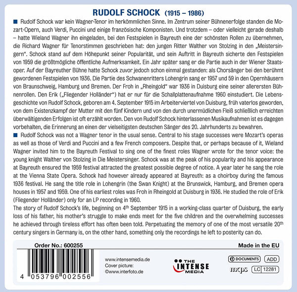 Rudolf Schock sings Wagner Operas