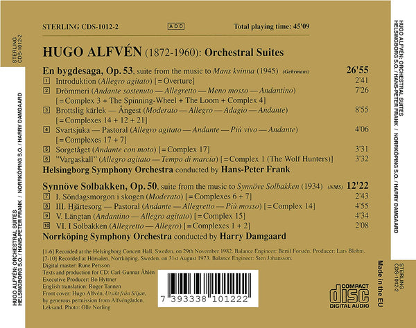 Hugo Alfven (1872-1960): Orchestral Suites