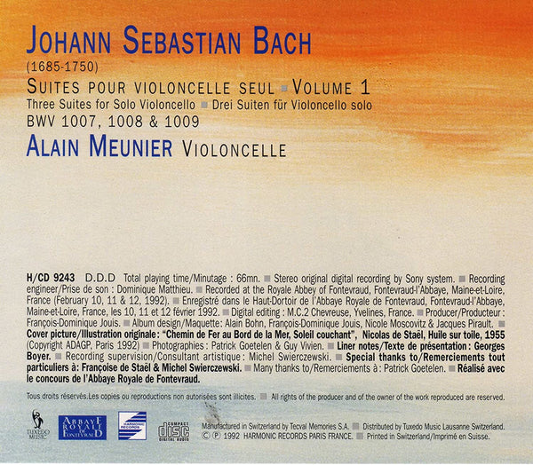 Bach: Cello Suites, vol. 1