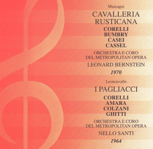 Mascagni: CAVALLERIA RUSTICANA/ Leoncavallo: PAGLIACCI