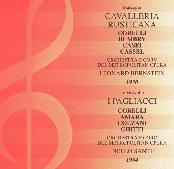 Mascagni: CAVALLERIA RUSTICANA/ Leoncavallo: PAGLIACCI