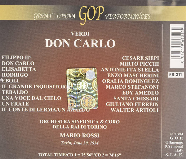 Verdi: DON CARLO