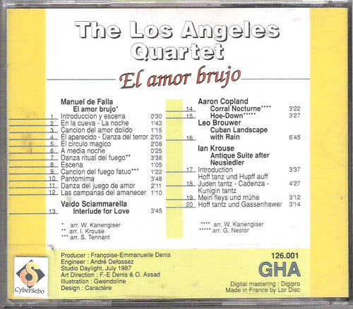 El amor brujo - Works by de Falla, Valdo Sciammarella, Copland, Leo Brouwer & Ian Krouse.