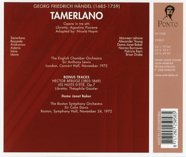 Handel: TAMERLANO