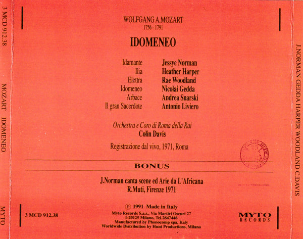 Mozart: IDOMENEO