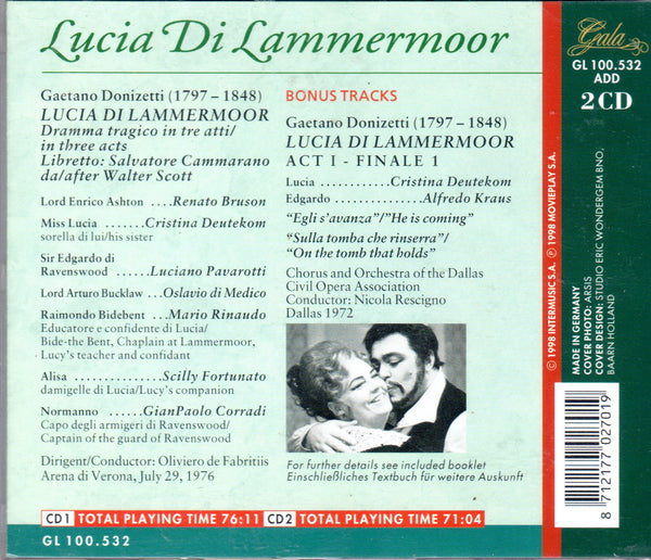 Donizetti: LUCIA DI LAMMERMOOR