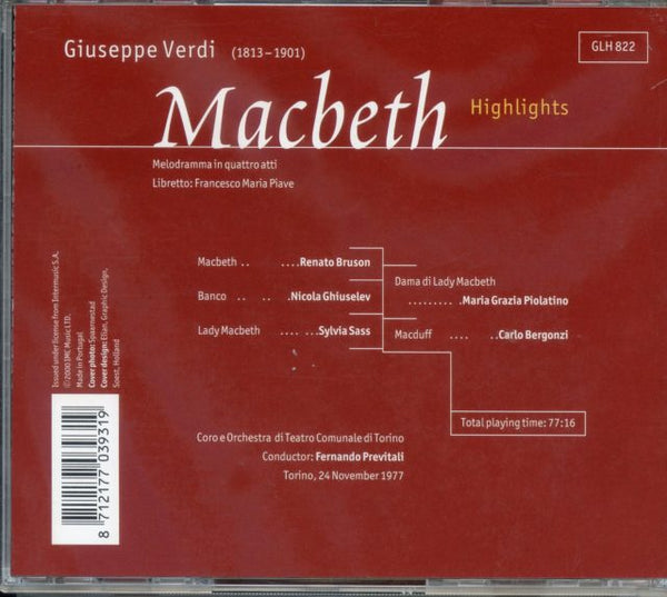 Verdi: MACBETH - Highlights