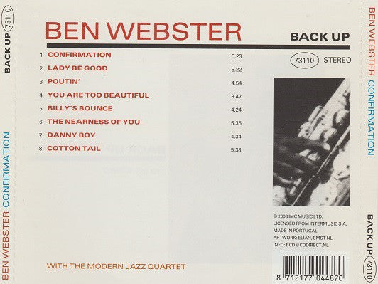 Confirmation - Ben Webster & Modern Jazz Quartet