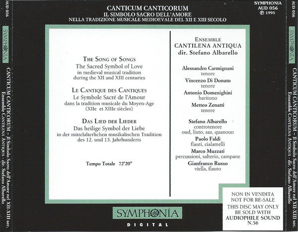 Canticum Cantcorum - Il Simbolo Sacro dell'Amore nella Tradizione Musicale Medioevale