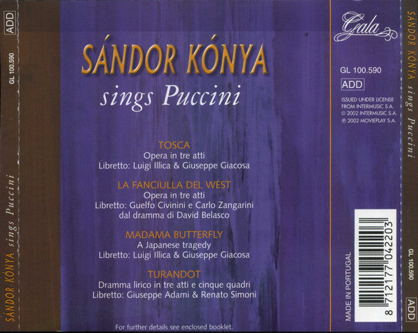 Sandor Konya at the MET - Excerpts ormTosca, Madama  Butterfly , La Fanciulla del West & Turandot.