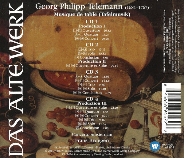 Telemann: Tafelmusik (4CDs)