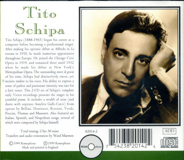 Tito Schipa - The Complete Victor Recordings (1922-25)