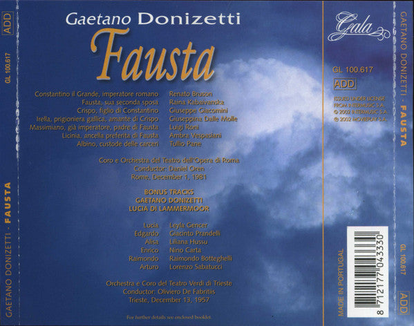 Donizetti: FAUSTA