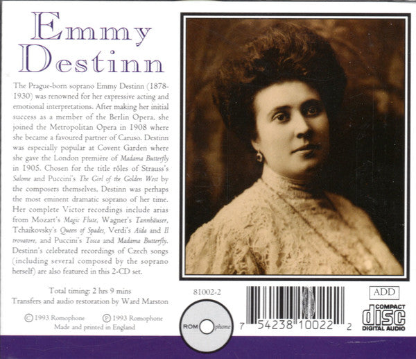 Emmy Destinn – The Complete Victor Recordings (1914-21)