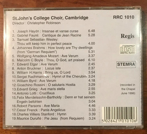 St. John's College Choral - Album of 19 Favourites