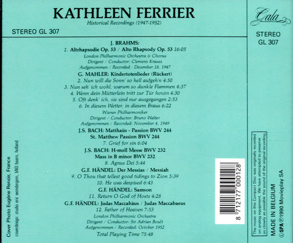 Kathleen Ferrier, Historical Recordings 1947-1952