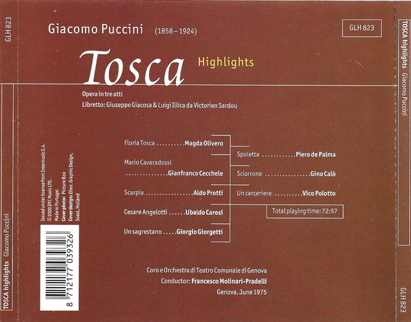 Puccini: TOSCA - Highlights