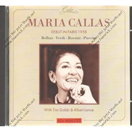 Maria Callas Debut  in Paris, 1958