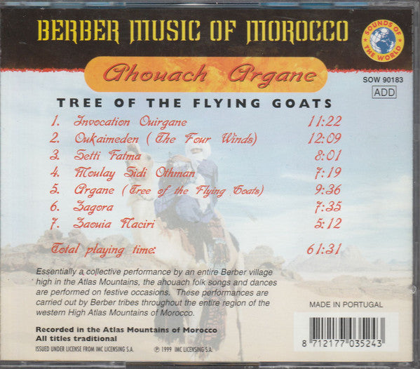 Berber Music of Morocco - Tree of The Flying Goats