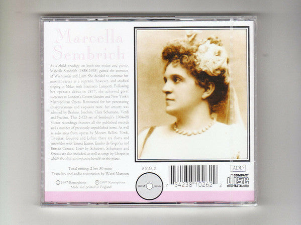 Marcella Sembrich - Victor Recordings 1904-08