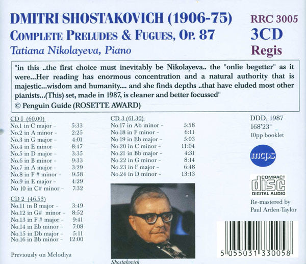 Shostakovoch: Complete Preludes & Fugues Op87