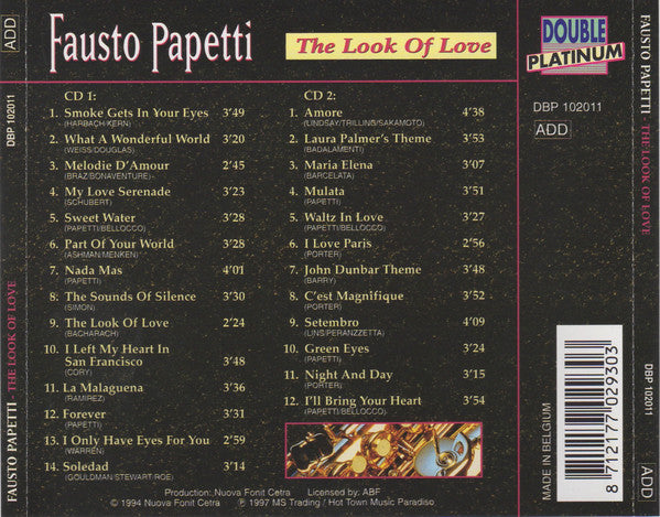 Fausto  Papetti - The Look of Love