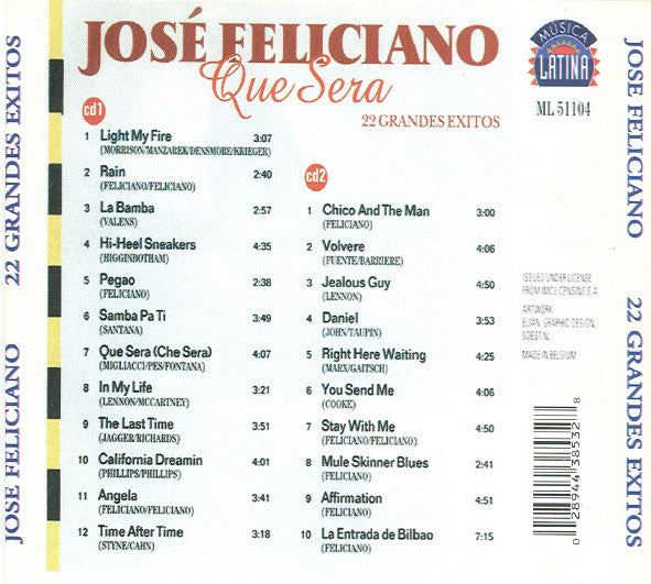 Jose Feliciano - Que Sera - 22 Grandes Exitos