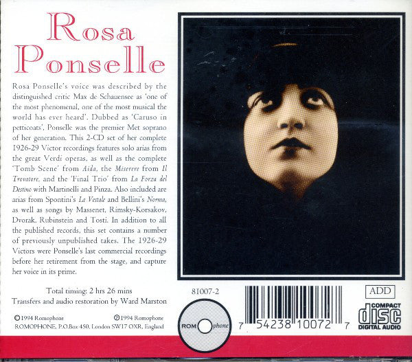 Rosa Ponselle – The Victor Recordings (1926-29)