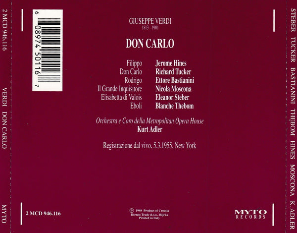 Verdi: DON CARLO