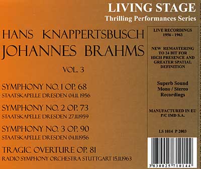 Brahms: Symphonies No. 1 - 3