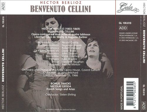 Berlioz: BENVENUTO CELLINI