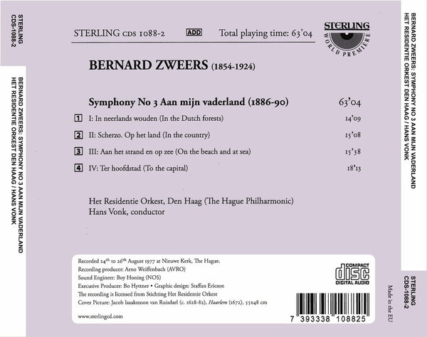 Bernard Zweers (1854-1924): Symphony No.3