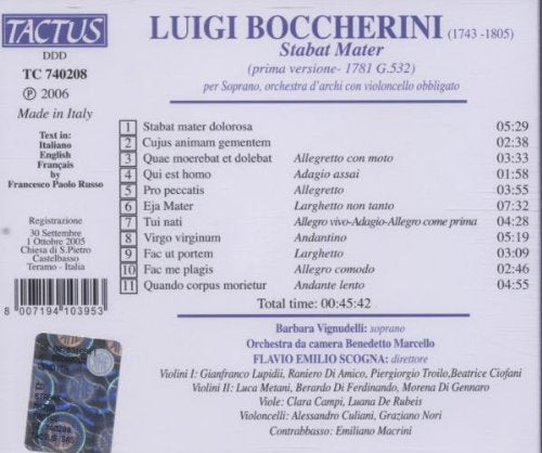 Bocherini: Stabat Mater
