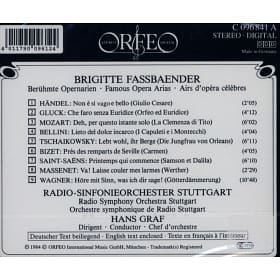 Brigitte Fassbaender - Famous Opera Arias by Handel, Gluck, Mozart & more.