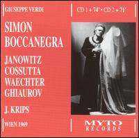 Verdi: SIMON BOCCANEGRA