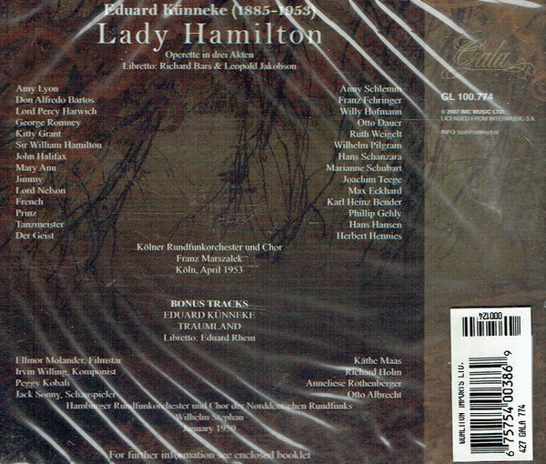 Künneke: LADY HAMILTON