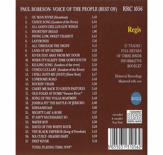 Paul Robeson: Voice Of The People- 27 Classics including Ol' Man River, All through the Night, Swing low, sweet Chariot & more